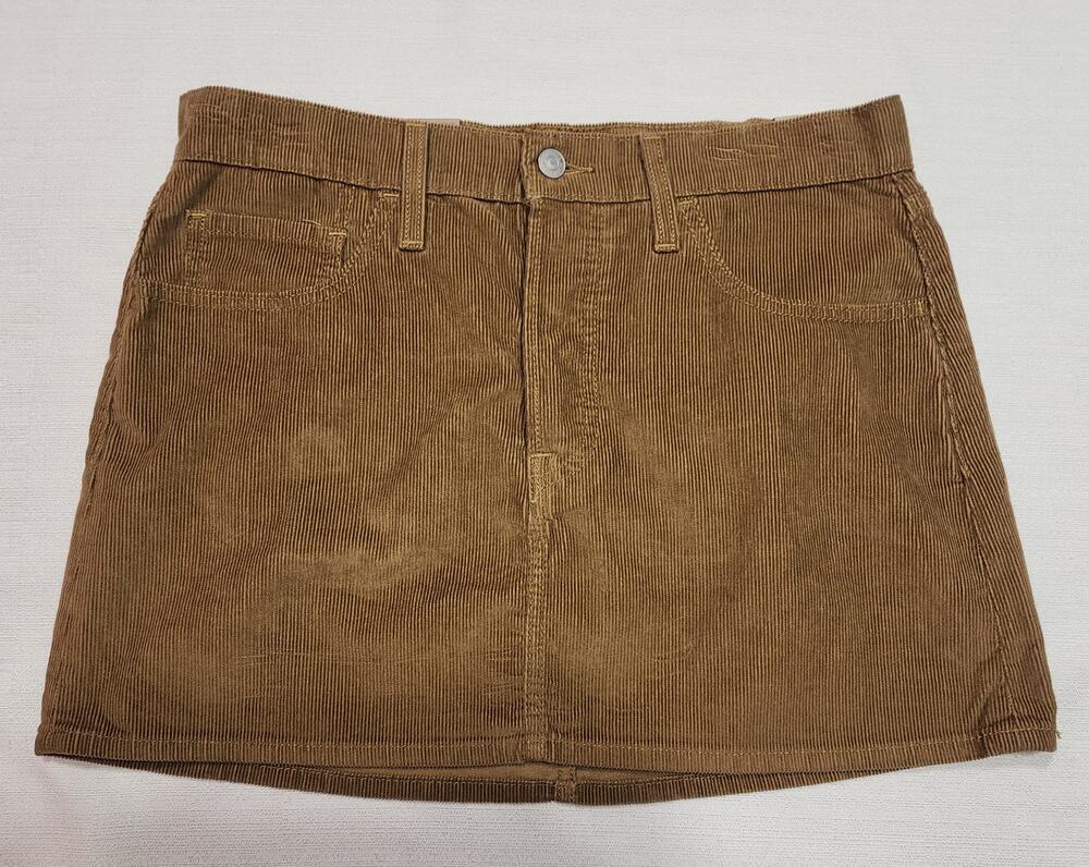 Levi's Icon corduroy skirt W30''x L15'' NWT-button fly